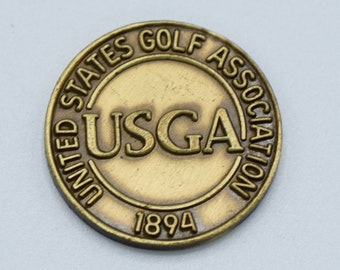USGA Logo Official Golf Rare Ball Marker Memorabilia Vintage
