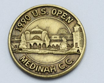 1990 US Open Medinah Official Golf Rare Ball Marker Memorabilia Vintage