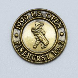1999 US Open Pinehurst Official Golf Rare Ball Marker Memorabilia Vintage