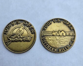 US Open Ball Marker Set, Southern Hills CC 2001 Rare Vintage