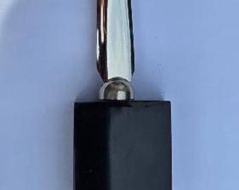 NorthEastern Unversity letter opener lucite embedment vintage rare
