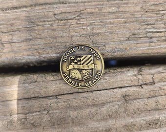 Pebble Beach 2000 US Open Official USGA Ball Marker with Post on Back