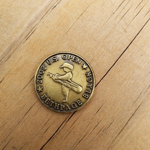 Rare/ not Produced Vintage Golf Ball Marker  US Open Bethpage Black