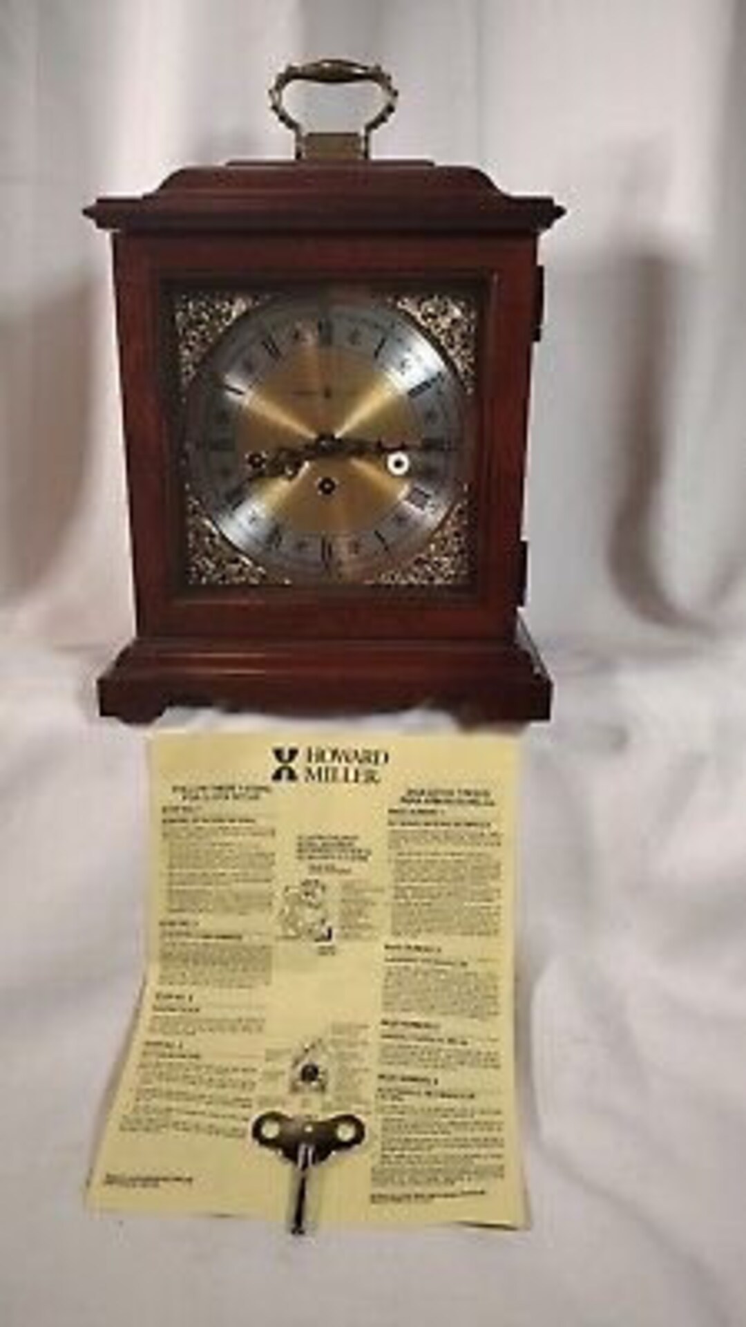 Working Howard Miller Mantle Clock With Westminster Chime Etsy