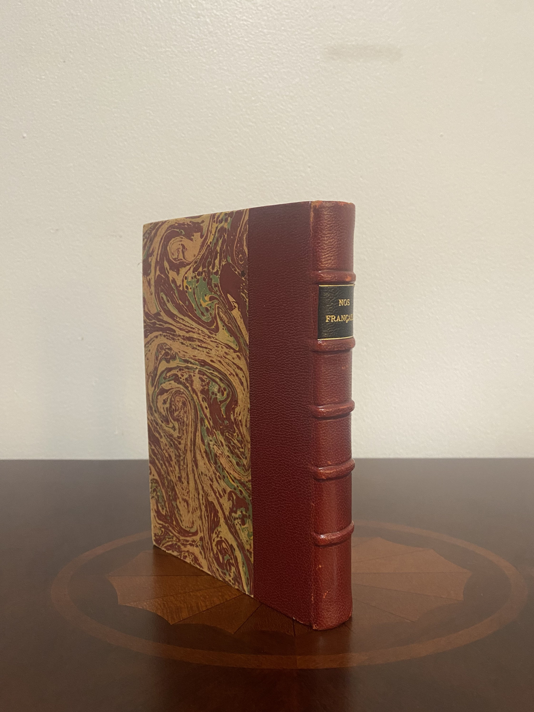 Antique French Book Collectible | Antiquarian Book Decor