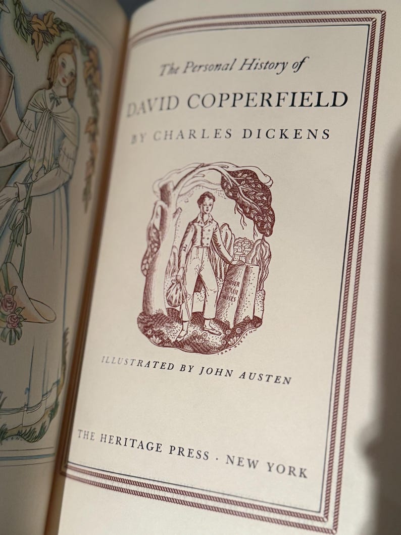 David Copperfield by Charles DICKENS Vintage Heritage Press Illustrated ...
