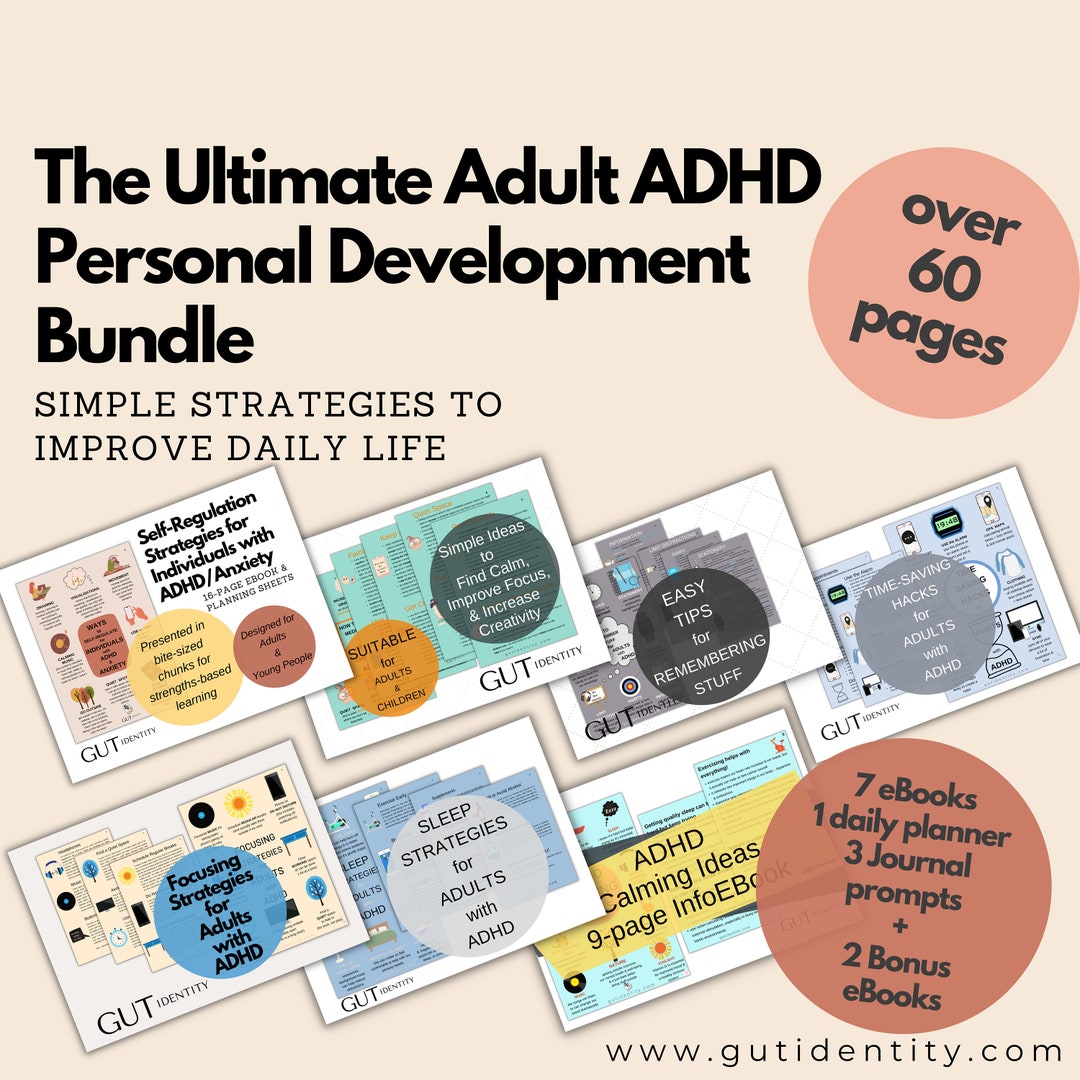 The Ultimate Adult ADHD Ebook Bundle, Adult Adhd Ebook Guides, Adhd ...