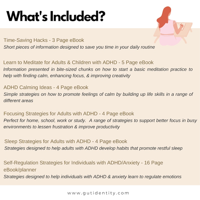 The Ultimate Adult ADHD Personal Development Bundle.  Printable short motivational ebooks and resources for adults with ADHD and anxiety.    Single user license suitable for adults and teens with ADHD.