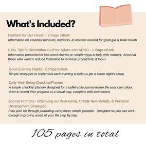 The Ultimate Adult ADHD Personal Development Bundle.  Printable short motivational ebooks and resources for adults with ADHD and anxiety. Single user license.