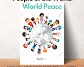 People of the World- World Peace -A4 Graphic PDF PNG JPG - Diversity - Inclusion - Community -  Equality - Inclusive Culture -Commercial Use