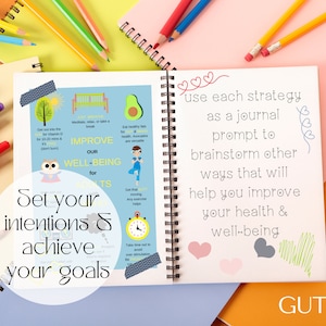 ADHD -Improve our Well-Being for Adults with ADHD-Poster-Educational Resource- Journal Prompt - Life-Skills- Personal Development -Self-Care
