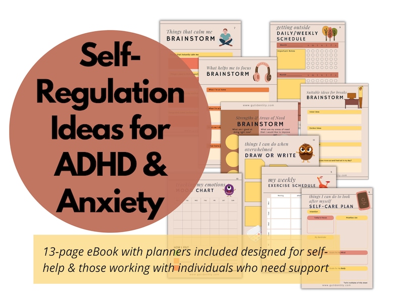 Selfregulation Strategies for Adults and Young People With Etsy New