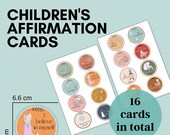 Affirmation Cards for Children - 16 Printable Cards - Positive Cards for Kids for Home or School - Educational Teaching Resources
