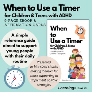 ADHD の子供とティーンのためのタイマーの使用 - 親と介護者のための簡単なガイド - 日々の習慣を改善するための行動管理