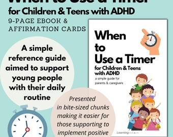 Utilizzo del timer per bambini e adolescenti con ADHD - Una guida semplice per genitori e tutori - Gestione del comportamento per migliorare le routine quotidiane