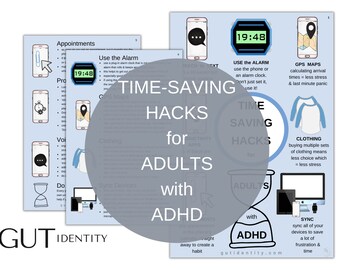 ADHD 3-Page eBook-Time-Saving Hacks for Adults with ADHD - Personal Development-Time Management -Life Skills for Adults and Teens with ADHD