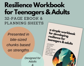 Resilience Workbook for Teenagers and Adults - Counselling, Teaching & Learning Support Resource 32-page Guide based on Strengths