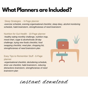 The Ultimate Adult ADHD Personal Development Bundle.  Printable planners for adults and teens with ADHD.  Single user license.