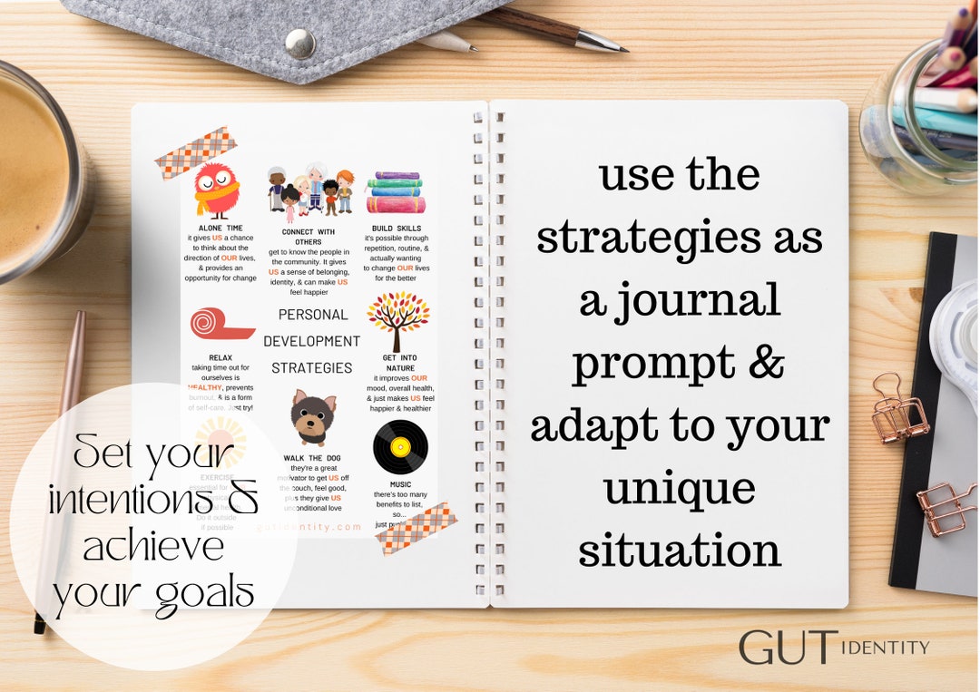 Personal Development Strategies- Digital Download PDF - Journal Prompt ...