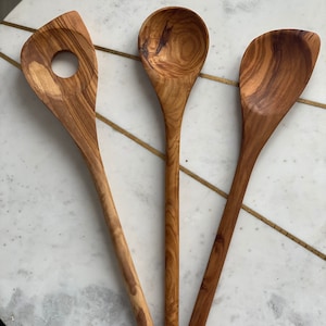 Set of spoons , cooking Spoons , personalized spoons , wooden kitchen utensils , gift