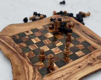 chess board, wooden chess board, chess set , wood chess board, birthday gift , gift for him, gift for her, wedding gift