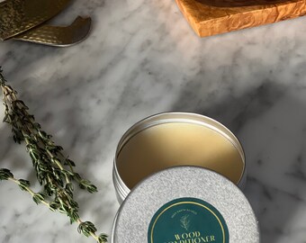 Wood Conditioner | 2 oz Organic Beeswax and Mineral Oil Conditioner | Kitchen Grade
