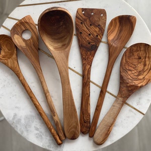 Utensils Set - Ladle , large spoon , Cooking Spoons , Spatula , personalized wooden utensils , wooden kitchen utensils , gift