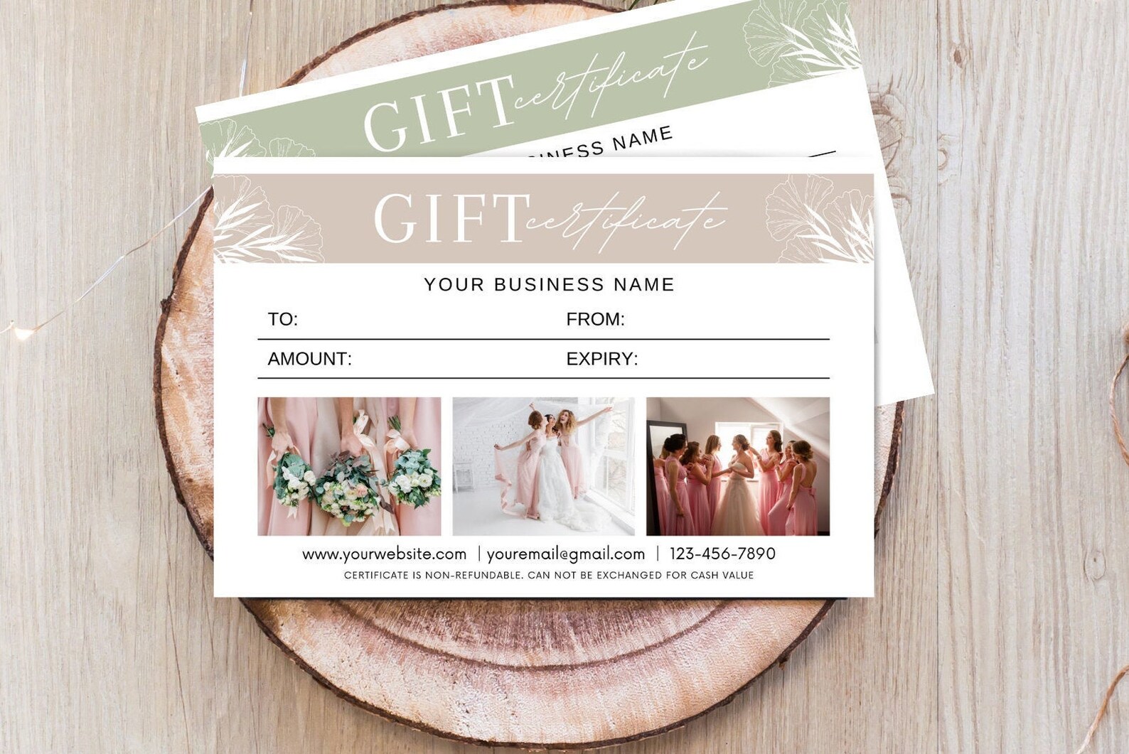 DIY Gift Certificate Printable Gift Gift Card template | Etsy