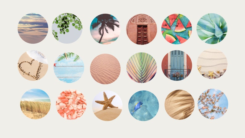 IG Covers Vibrant colors Highlights Covers 24 Instagram Story Highlight Icons Costa Theme Icon Story Highlight Tropical Icons
