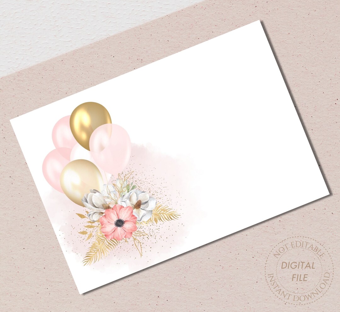 Blank Printable Note Cards INSTANT DOWNLOAD Thank You Notecards Blank Printable Note Cards INSTANT DOWNLOAD Thank You Notecards