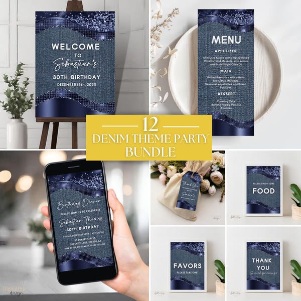 Denim Theme Party - Etsy