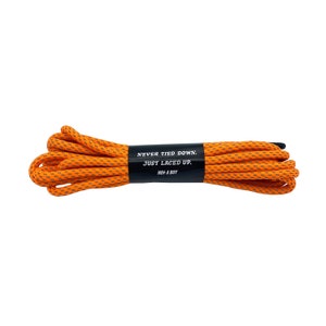 Long 72" High Vis Moto Boot Laces | Sunset Orange