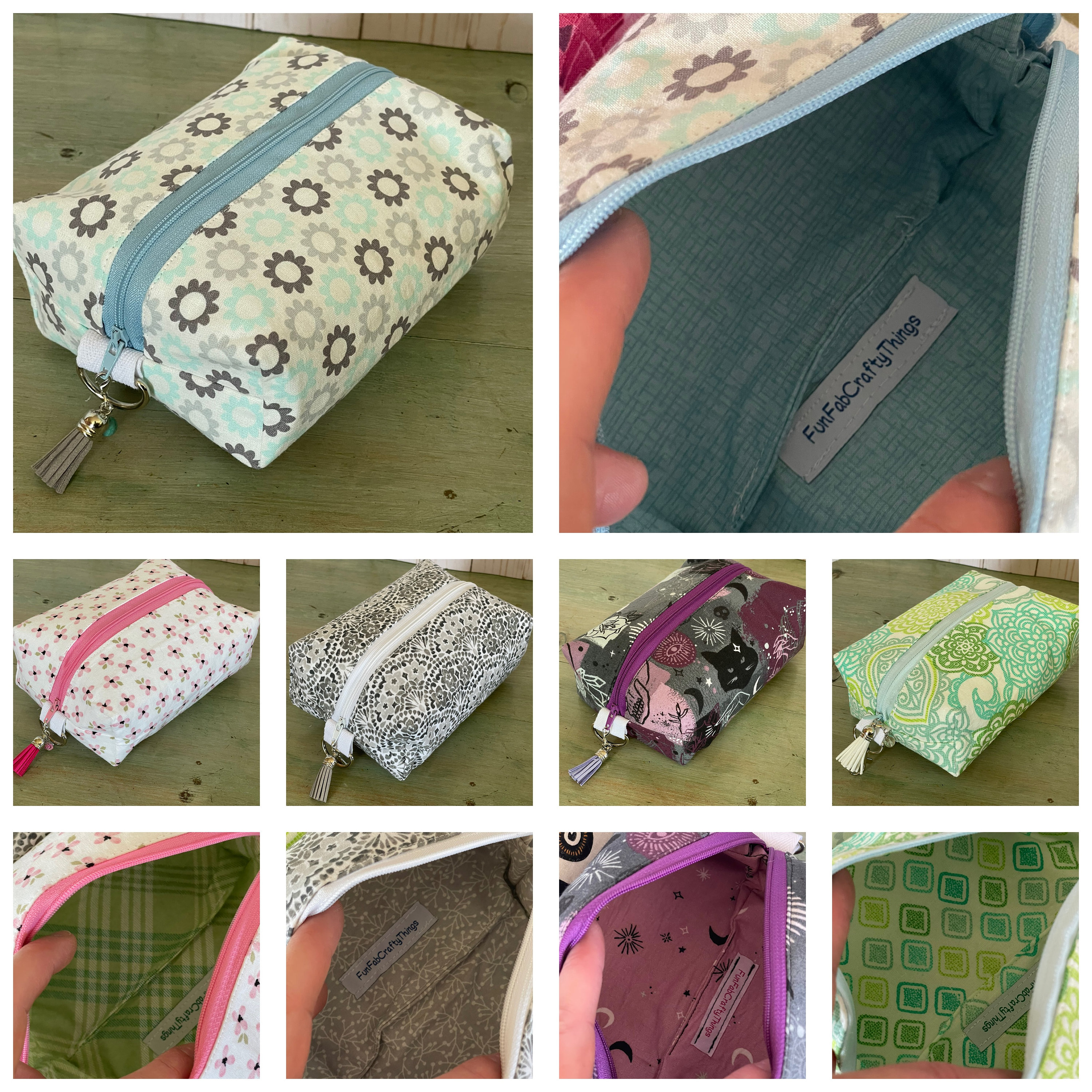 Box Zipper Pouch - Etsy