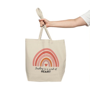 Teacher Bag, Teacher Tote, Teacher tote bag,  Teacher Appreciation,  Teacher Gift Ideas, Teacher End Of Year Gift, Teacher Gift, Heart