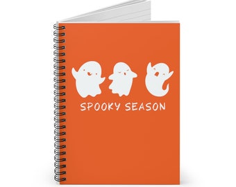 Halloween Notebook, Halloween Journal, Spooky Notebook Journal, Ghost Journal