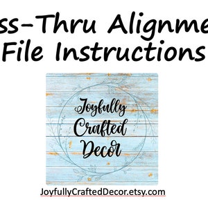 May include: A blue wooden sign with a white circle and the text "Joyfully Crafted Decor" in black lettering. The sign has a distressed look and is surrounded by a floral wreath.