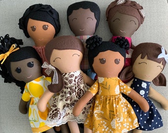 mixed race dollhouse family