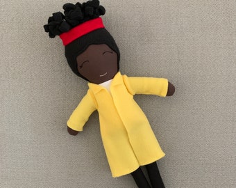 Amanda Gorman Doll, Girl Power Doll, Inspirational Women, Black Doll, Brown Skin Doll, Melanin Doll, Poet Doll, Writer Doll, Author Doll