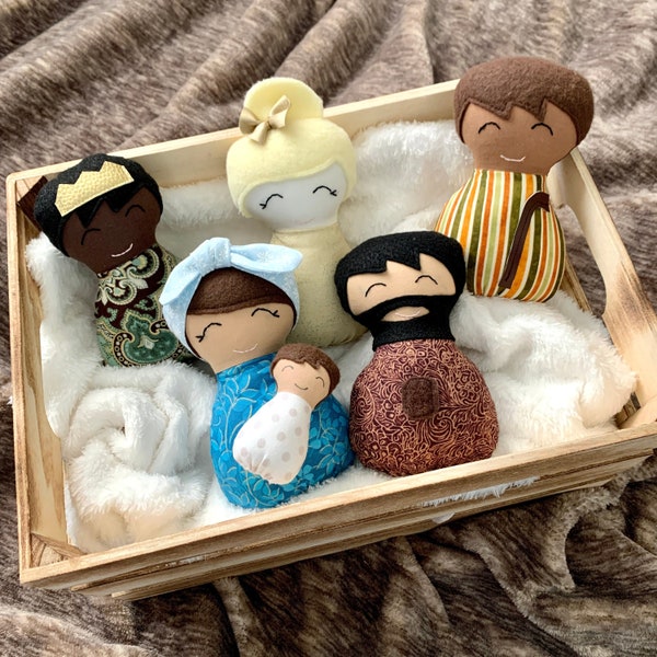 Nativity Set, Plush Nativity, Soft Nativity, Child’s Nativity, Play Nativity, Kid friendly Nativity, Mary Joesph Jesus, Baby’s First