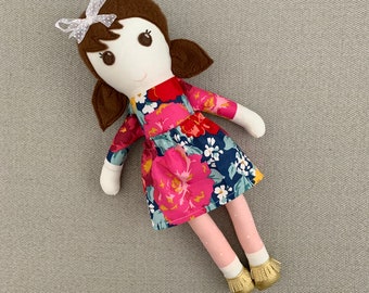 Cloth Doll, Fabric Doll, Modern Rag Doll, Soft Doll