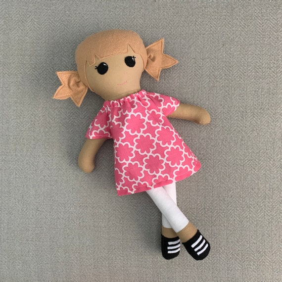 Brown Skinned Doll, POC Doll, Dark Skinned Fabric Doll, Modern Rag Doll,  Soft Doll
