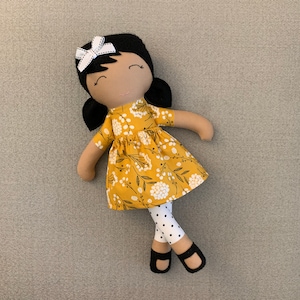 Cloth Doll, Fabric Doll, Modern Rag Doll, Soft Doll image 1