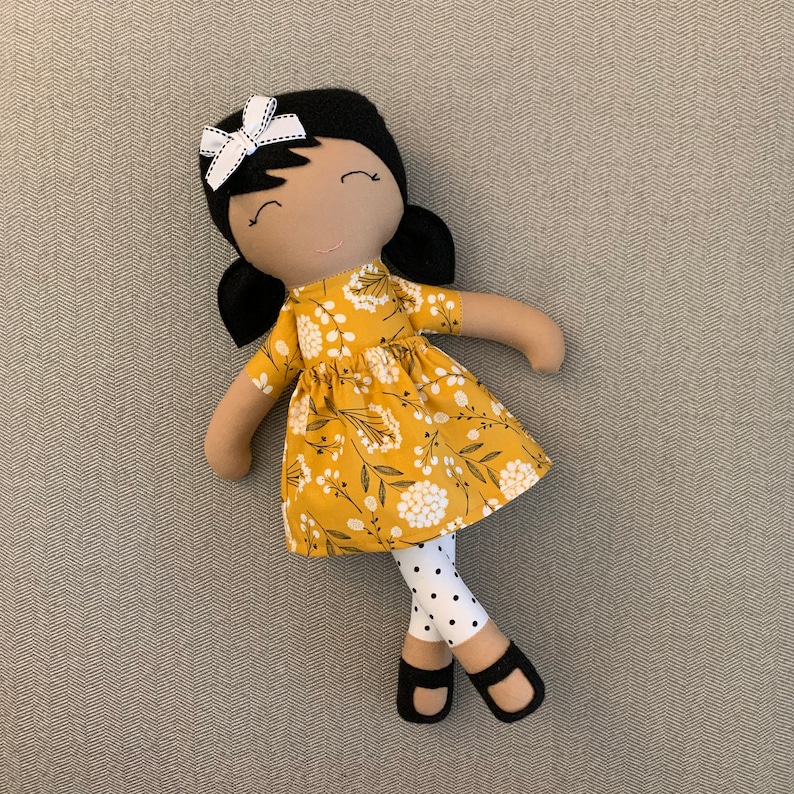 Cloth Doll, Fabric Doll, Modern Rag Doll, Soft Doll image 1