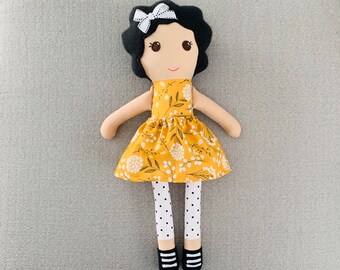 Cloth Doll, Fabric Doll, Modern Rag Doll, Soft Doll