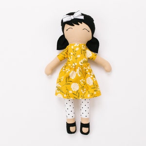 Cloth Doll, Fabric Doll, Modern Rag Doll, Soft Doll image 8