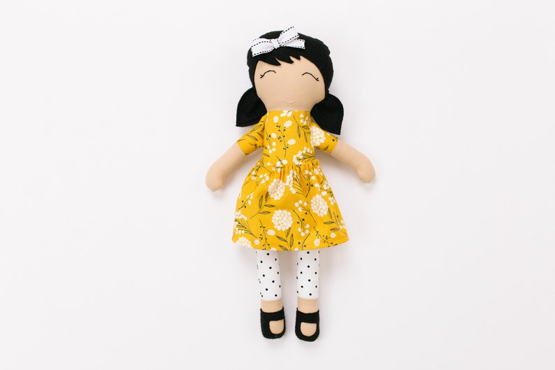 Cloth Doll, Fabric Doll, Modern Rag Doll, Soft Doll image 8