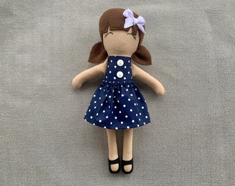 Cloth Doll, Fabric Doll, Modern Rag Doll, Soft Doll