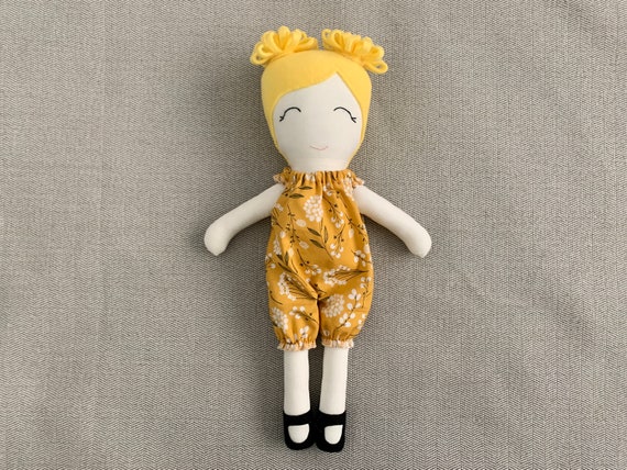 Cloth Doll Fabric Doll Modern Rag Doll Soft Doll Blond - Etsy