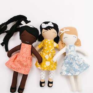 Cloth Doll, Fabric Doll, Modern Rag Doll, Soft Doll image 9