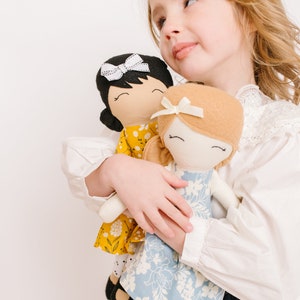 Cloth Doll, Fabric Doll, Modern Rag Doll, Soft Doll image 7